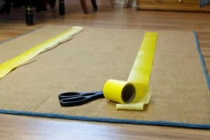 add floor mats to reduce hardwood floor noise