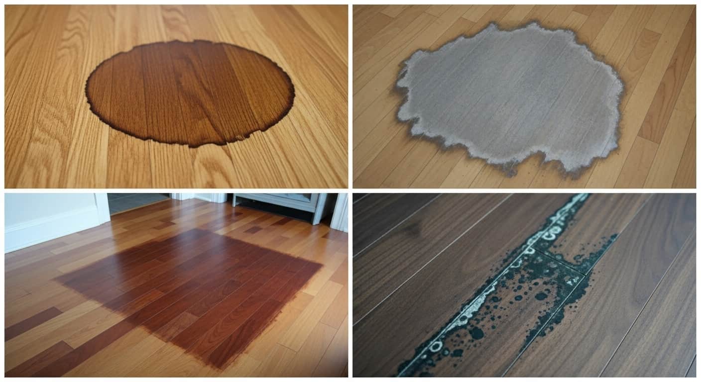 hardwood floor discoloration