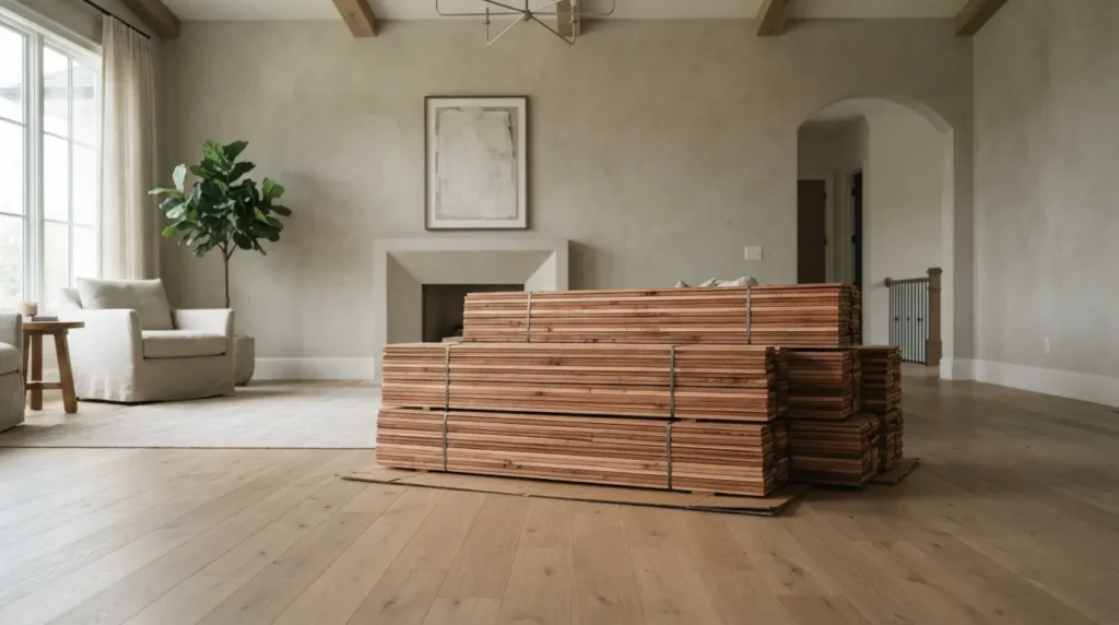 How Should Hardwood Flooring Acclimate Before Installation? 1 Hardwood_flooring_planks