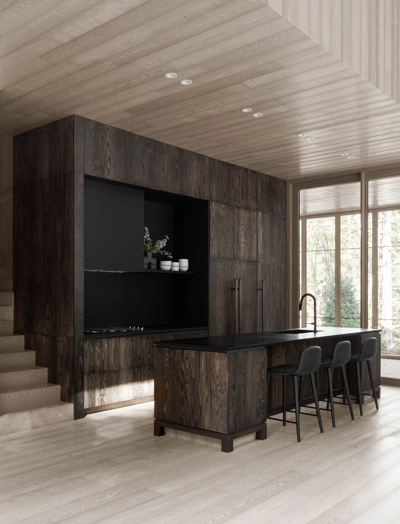 Wide Plank European White Oak installed interior 5